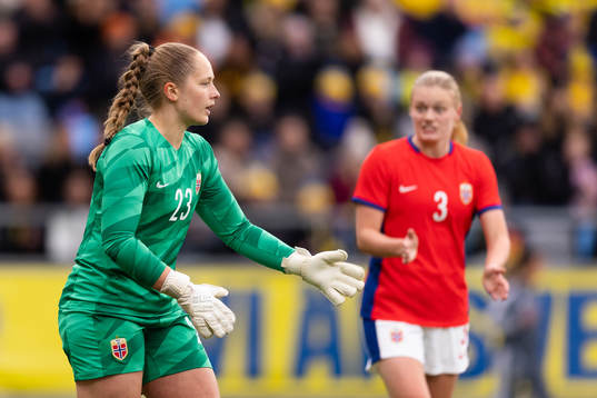 Goalkeeper Aurora Mikalsen of Norway