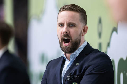 Björklövens tränare Viktor Stråhle