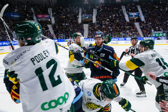 Slagsmål mellan Djurgårdens och Björklövens spelare