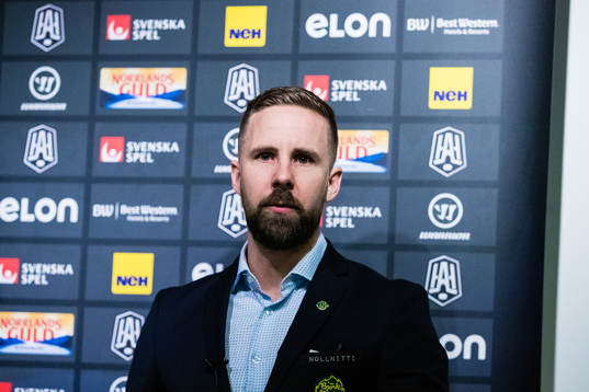 Björklövens tränare Viktor Stråhle
