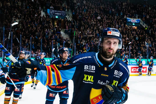Djurgårdens Marcus Kruger jublar
