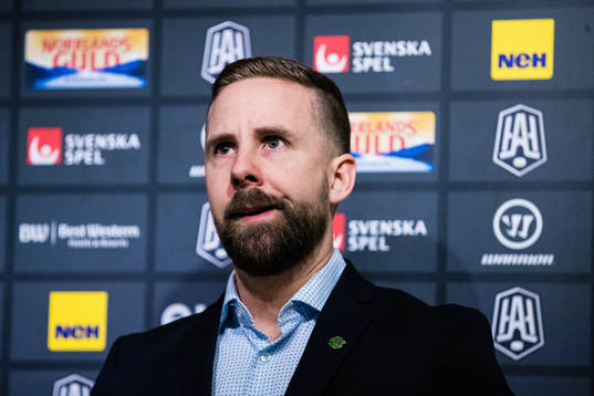Björklövens tränare Viktor Stråhle deppar