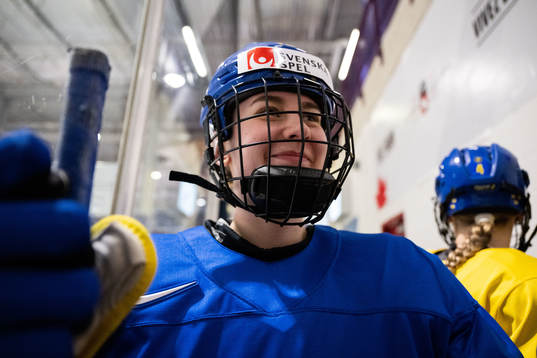 Nathalie Lidman of Sweden at a practice session