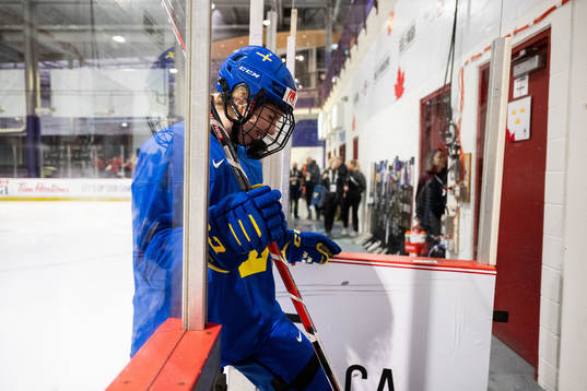 Ebba Hedqvist of Sweden at a practice session