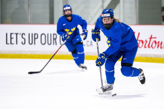 Josefin Bouveng of Sweden at a practice session
