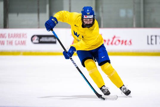 Hanna Thuvik of Sweden at a practice session
