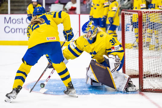 Goaltender Emma Söderberg of Sweden