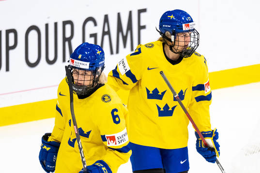 Josefine Holmgren and Sofie Lundin of Sweden