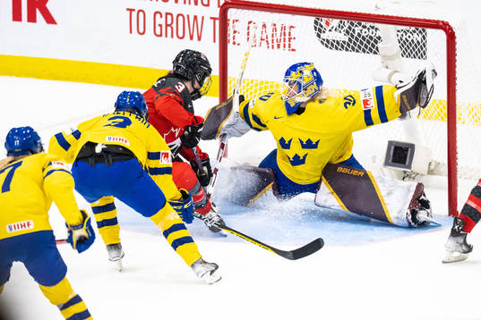 Goaltender Emma Söderberg of Sweden