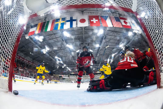 Hilda Svensson of Sweden scores 2-2