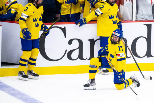 Sofie Lundin of Sweden looks dejected