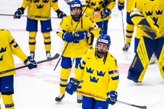 Sofie Lundin of Sweden looks dejected
