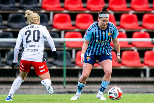 FC Rosengårds Mia Persson och Djurgårdens Hayley Dowd