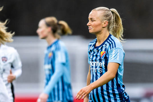 Djurgårdens Tove Almqvist deppar