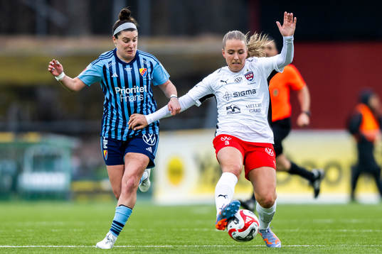 Djurgårdens Hayley Dowd och FC Rosengårds Gudrun
