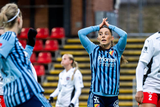 Djurgårdens Tilde Lindwall deppar
