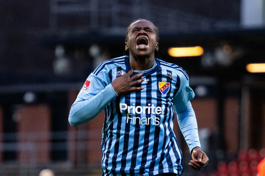 Djurgårdens Flavine Mawete Musolo deppar
