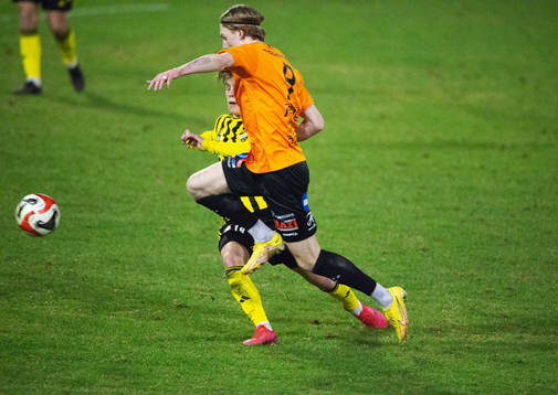 IFK Hässleholms Jussi Tikkanen i matchen i div. 2 mellan