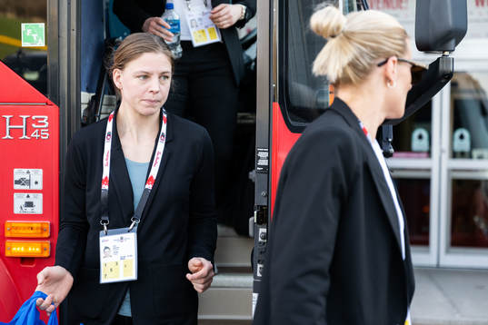 Goaltender Sara Grahn  of Sweden