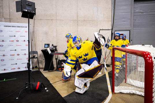Goaltender Emma Söderberg of Sweden