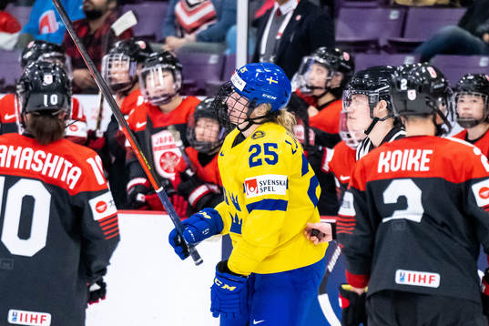 Lina Ljungblom of Sweden looks dejected
