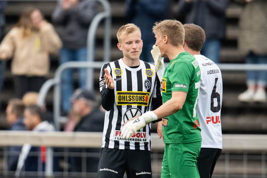 Landskronas Johan Rapp, Philip Andersson och målvakt