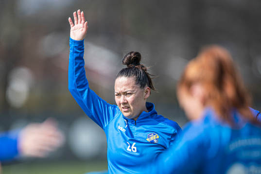 Eskilsminnes Isabel Maria Aguilar  fotbollsmatchen i