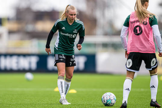 Emilie Marie Joramo of Rosenborg warms up