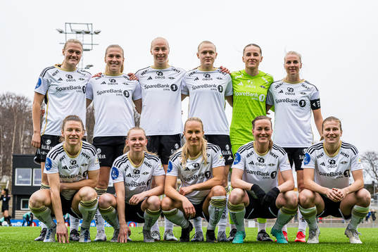 The starting eleven of Rosenborg, from the top left;
