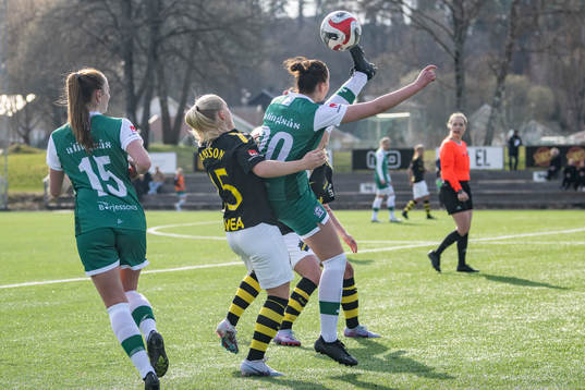 AIKs Emelie Jansson och Alingsås Emmy Blomberg