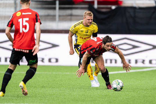 Elfsborgs Per Frick och Brommapojkarnas Kevin Ackermann