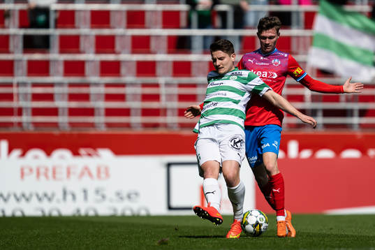 Västerås SKs Martin Gambos och Helsingborgs Anton Nilsson