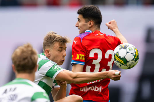 Västerås SKs Simon Gefvert och Helsingborgs Amar Muhsin