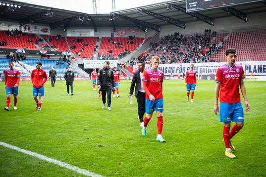 Helsingborgs Philip Rejnhold och Amar Muhsin deppar