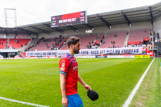 Helsingborgs Frederik Holst deppar