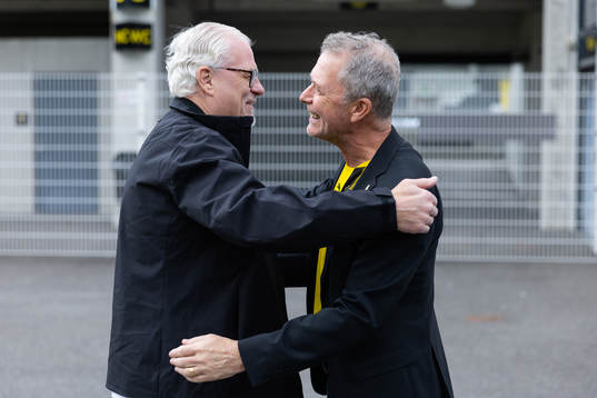 Glenn Hysén och Häckens tidigare sportchef Sonny Karlsson