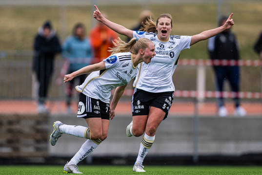 Emilie Marie Joramo of Rosenborg celebrates