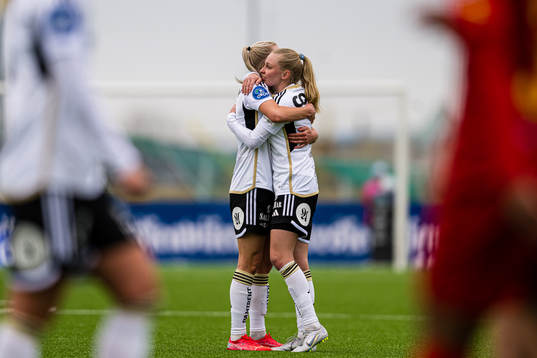Emilie Marie Joramo of Rosenborg celebrates