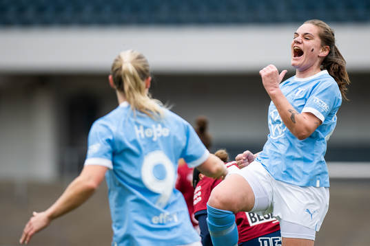 Malmö FFs Sarah Mellouk jublar