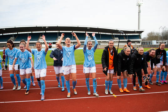 Malmö FFs spelare jublar