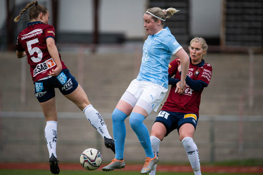 Malmö FFs Rebecka Holm och Örgrytes Stina Bergvall