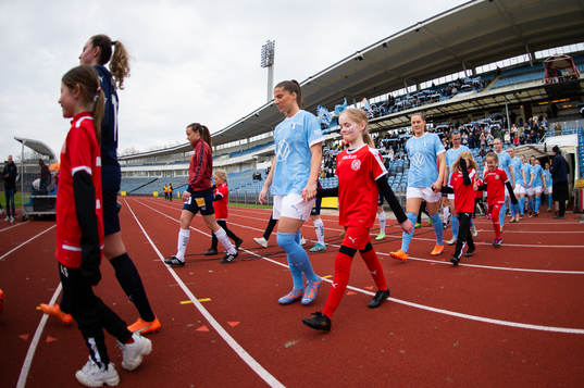 Malmö FFs spelare gör entré