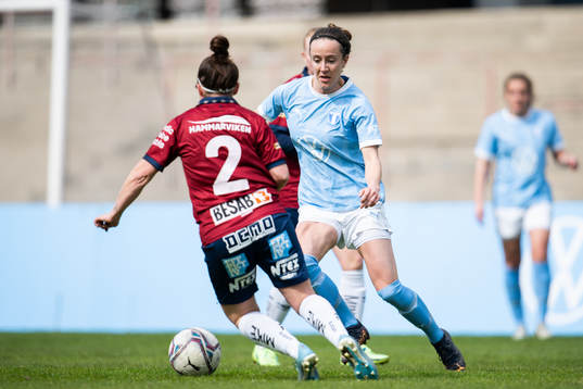 Malmö FFs Anna Plantin och Örgrytes Linn Andersson