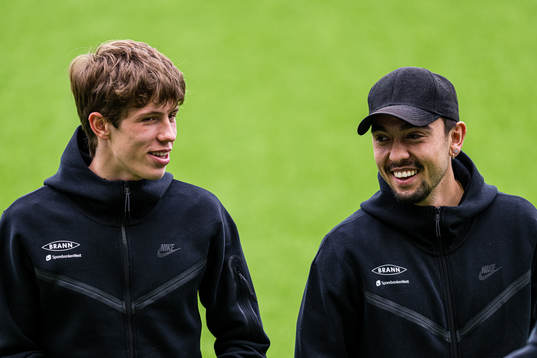 Niklas Jensen Wassberg and Niklas Castro of Brann arrives