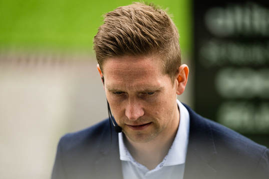 Espen Andreas Eskås, referee, at at the VAR screen