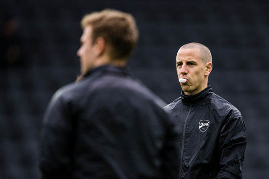 Milan Jevtovic of Odd warms up