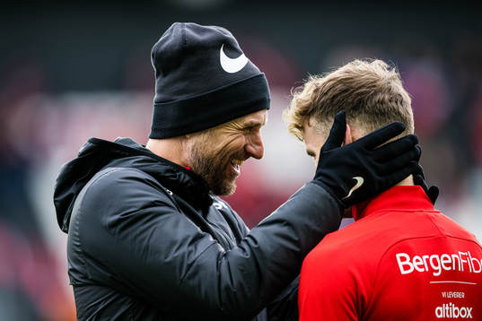 Eirik Horneland, head coach of Brann, and Ole Didrik