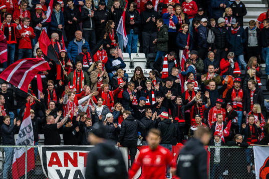 Spectators in the stands