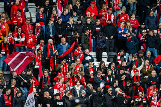 Spectators in the stands