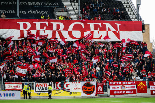 Spectators in the stands